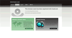 Desktop Screenshot of etrevivant.com